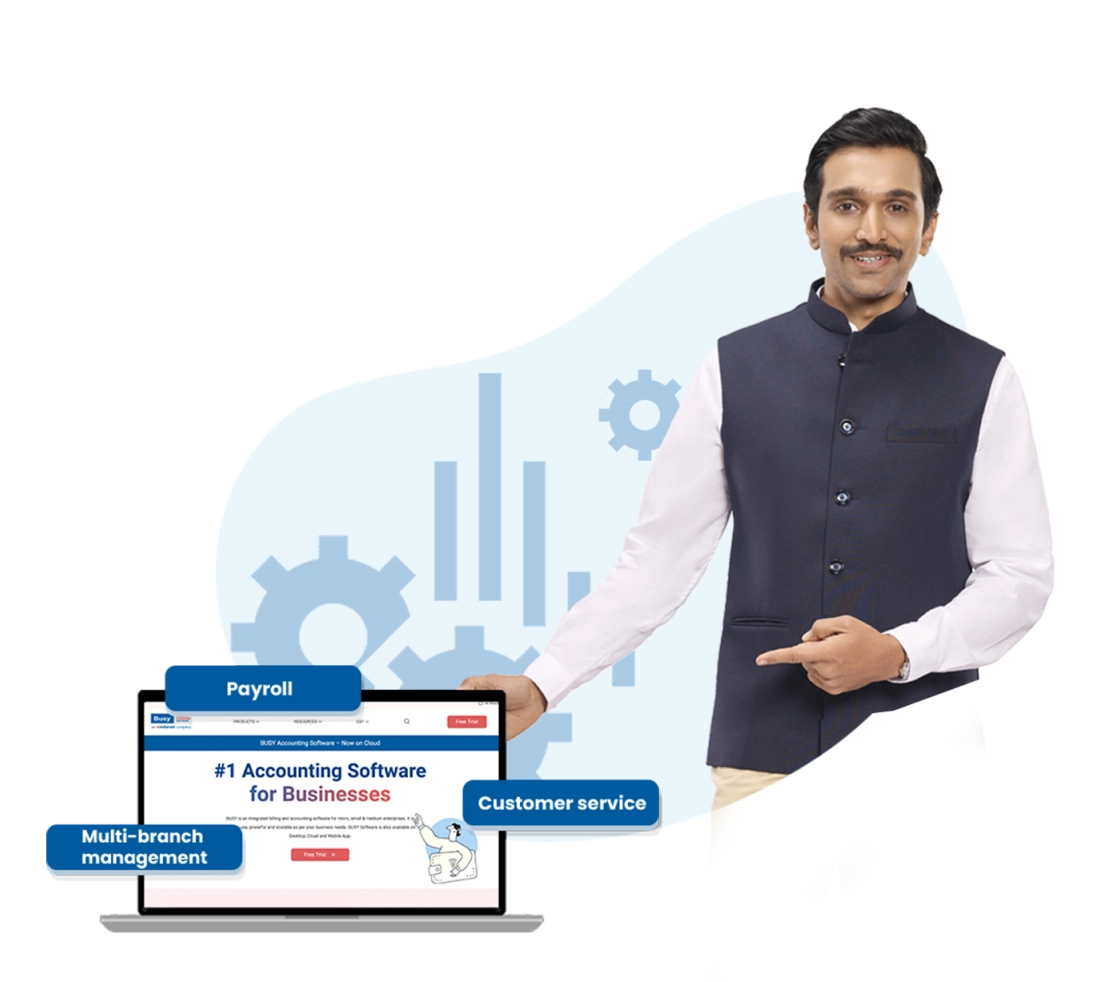 Busy Accounting Software Interface - IRD Verified Nepal